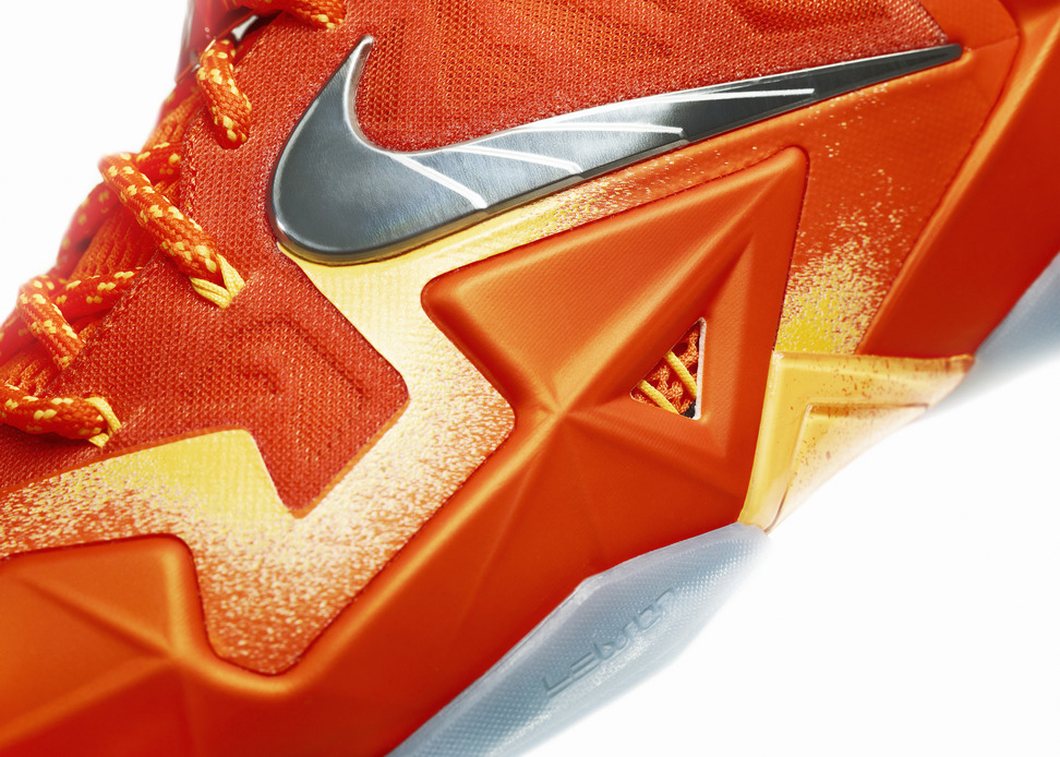 Nike LeBron 11 Forging Iron colorway Hyperposite and Flywire