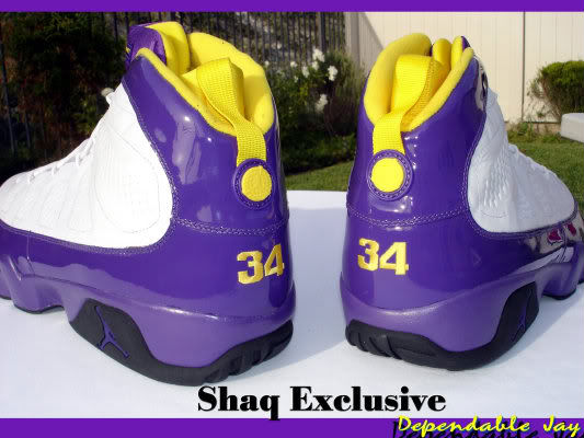 Air Jordan IX 9 Shaquille O'Neal Shaq Lakers Home PE (1)
