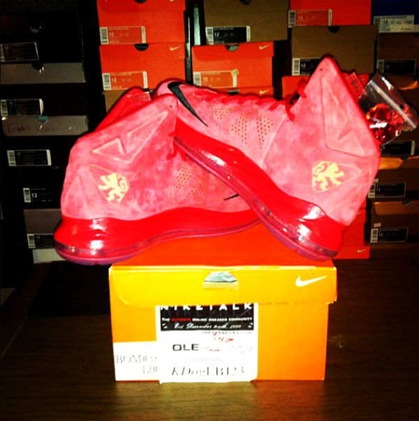 Nike LeBron X Red Suede (2)