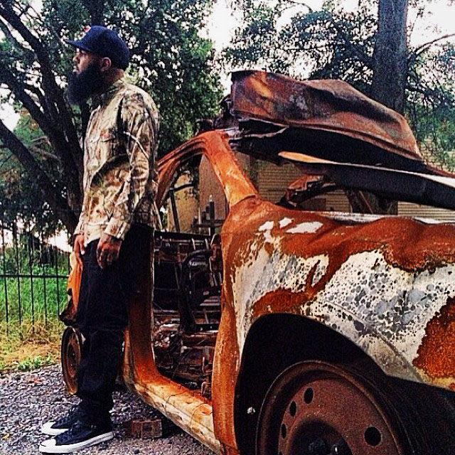 Stalley wearing Converse Jack Purcell
