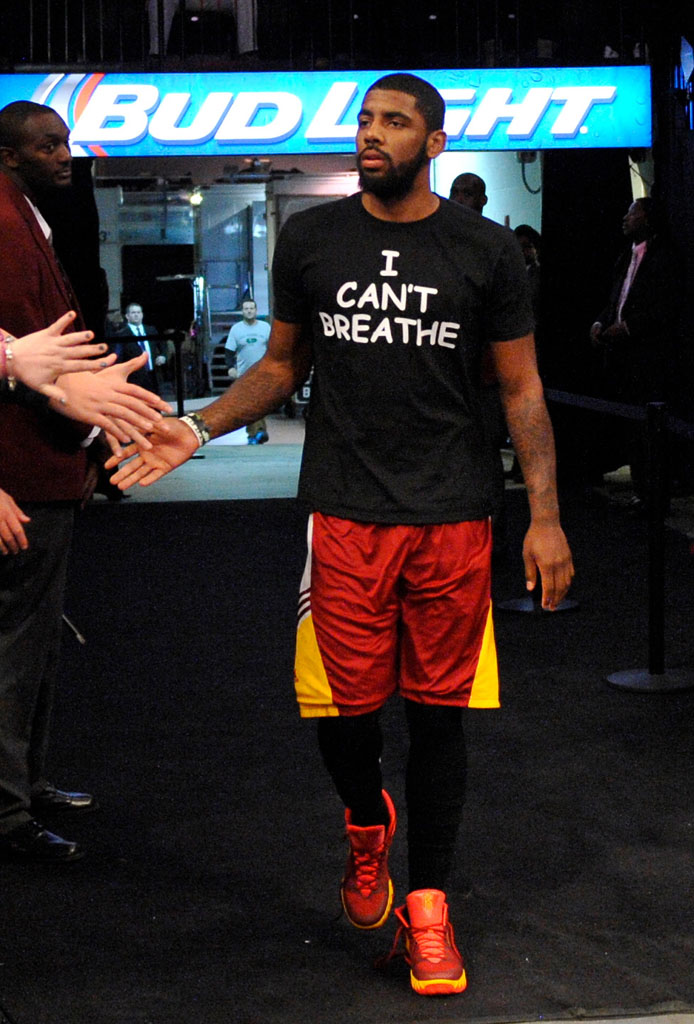 Kyrie Irving wearing Red NIKEiD Kyrie 1 (1)
