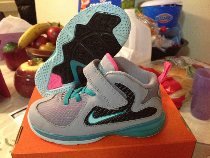 Nike LeBron 9 Toddler Miami Vice South Beach 472663-006 (1)