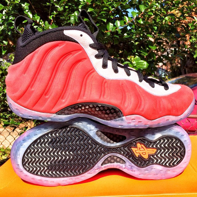 Nike Air Foamposite One Red Suede Sample