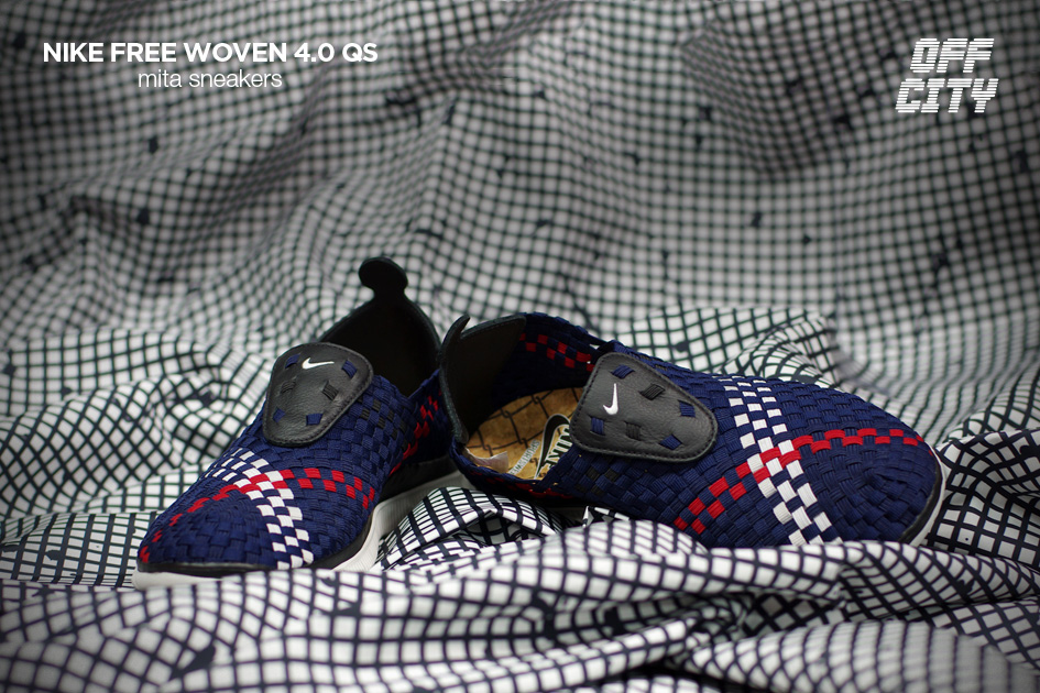 mita sneakers x Nike Free Woven 4.0 QS chain link sockliner