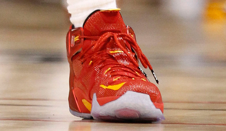 LeBron James wearing Nike LeBron XII 12 Cavs (12)