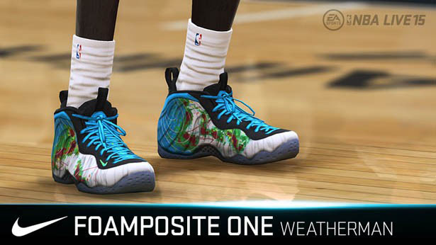NBA Live '15 Sneaker Update: Nike Air Foamposite One Weatherman