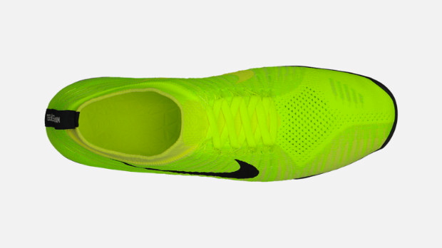 Nike Free Hyperfeel in Volt Black Electric Yellow and Electric Green top view