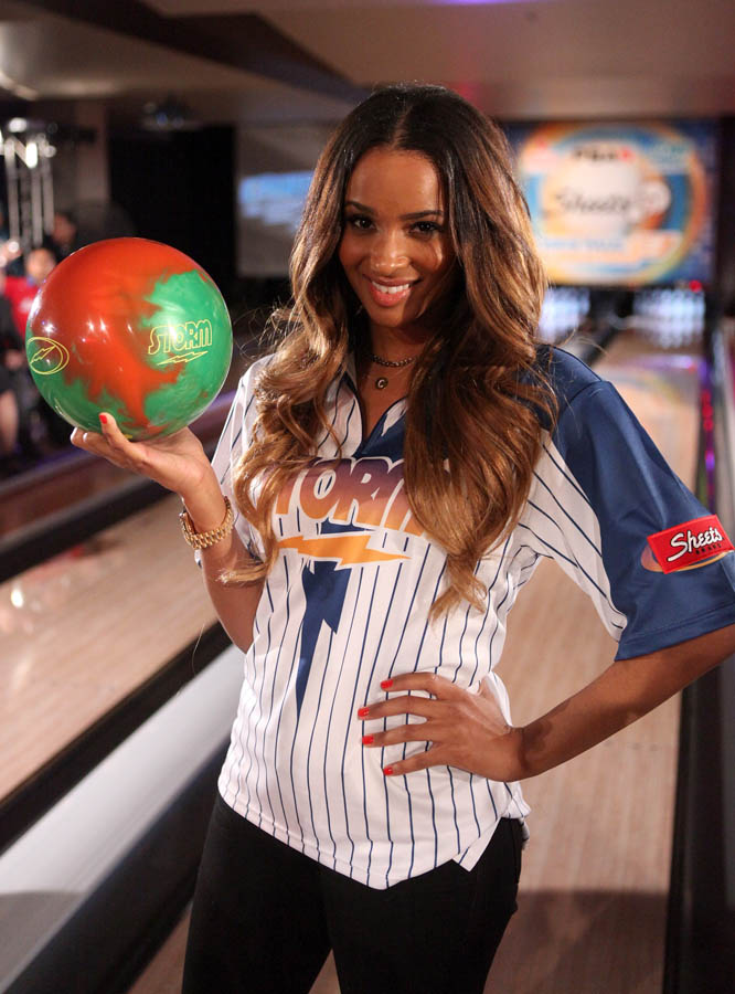 Chris Paul PBA Celebrity Bowling Tournament 2012 - Ciara