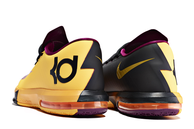 Nike KD VI 6 Peanut Butter and Jelly colorway heel detail