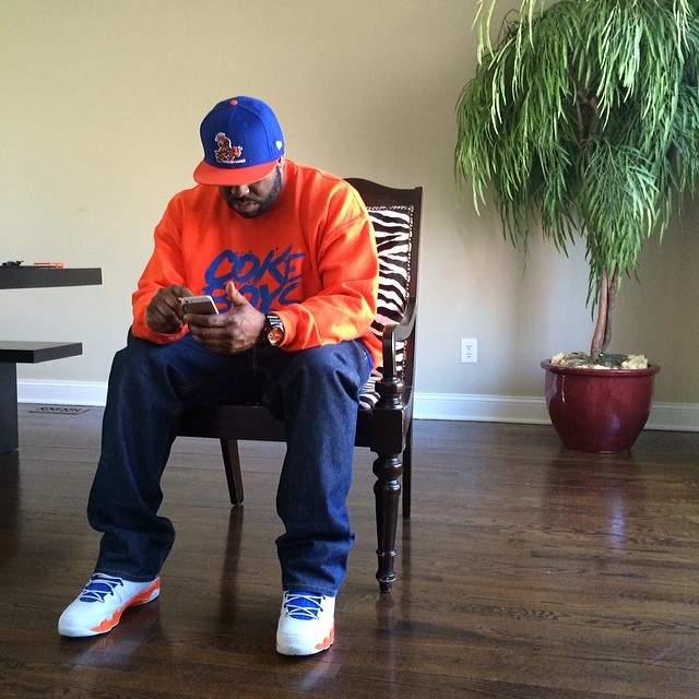 DJ Funk Flex wearing Air Jordan IX 9 Retro Fontay Montana
