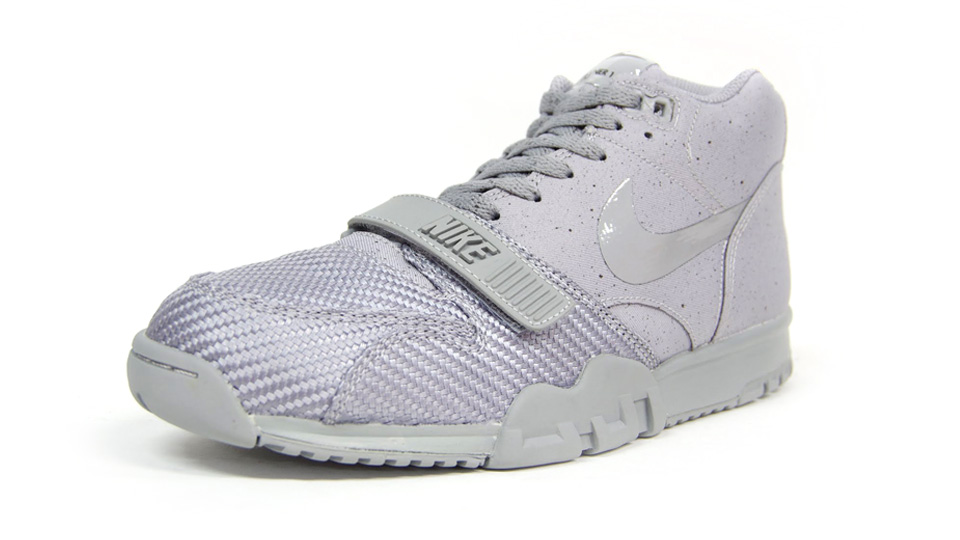 Nike Air Trainer 1 Mid SP Monotones pack in silver and midnight fog
