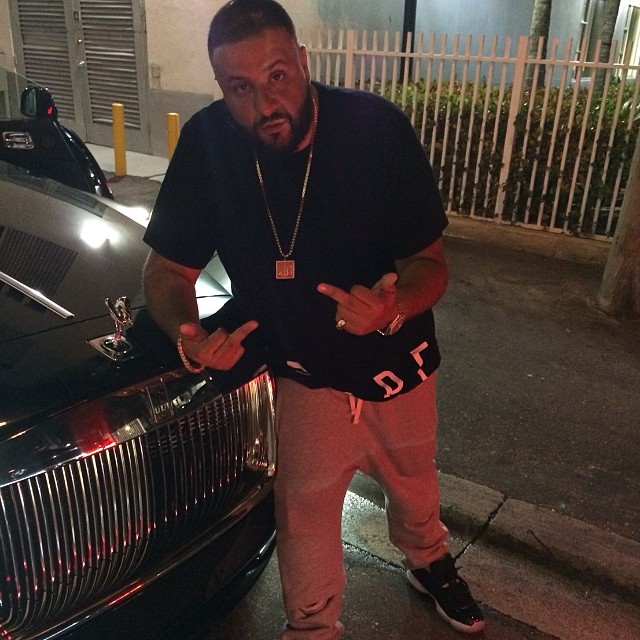 DJ Khaled wearing Air Jordan XI 11 Low Infrared 23
