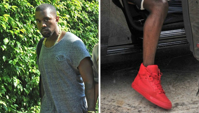 Kanye West Wears Balenciaga Cotes High
