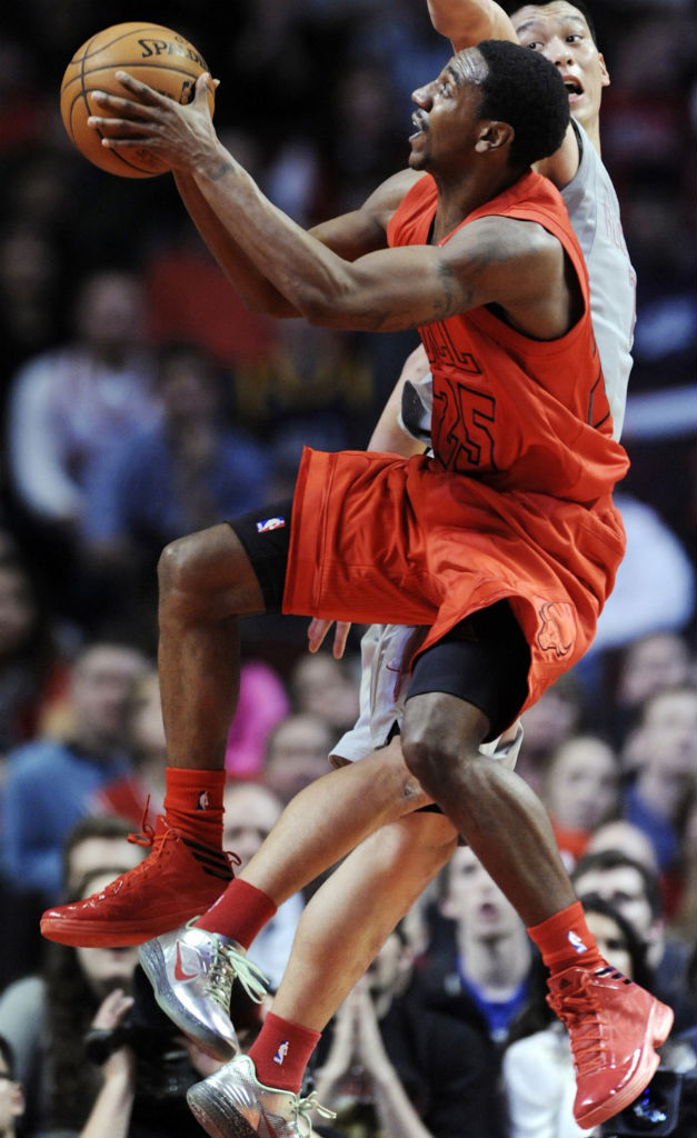 Marquis Teague wearing adidas Crazy Fast Red Black