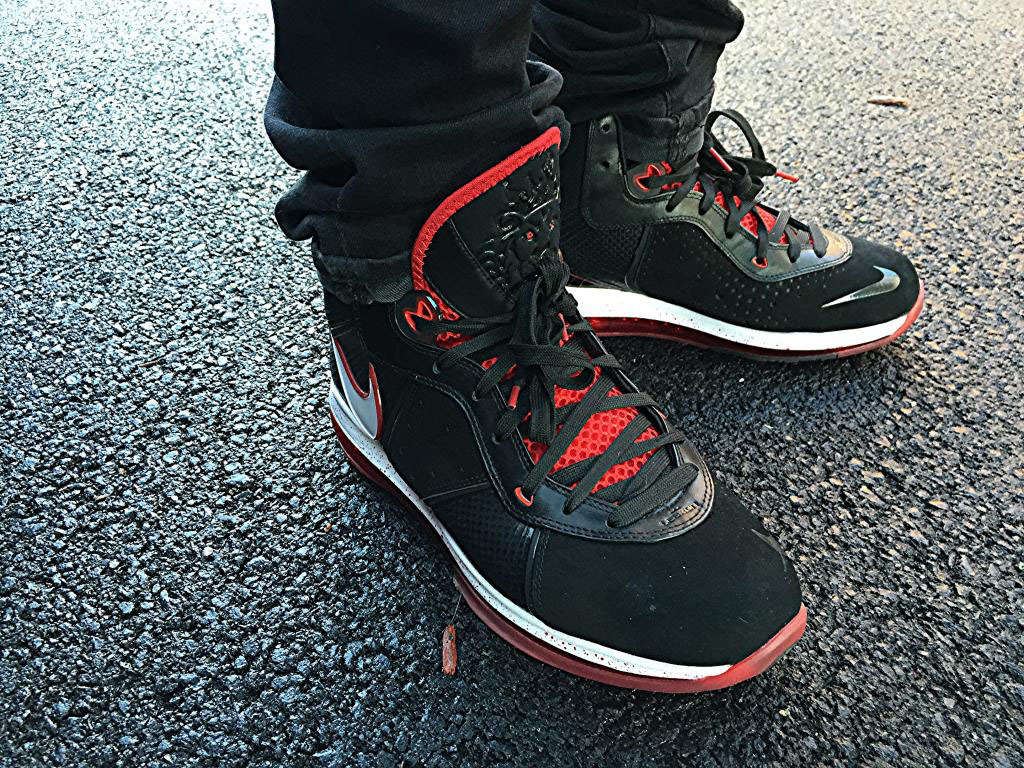 lebron 8 red black