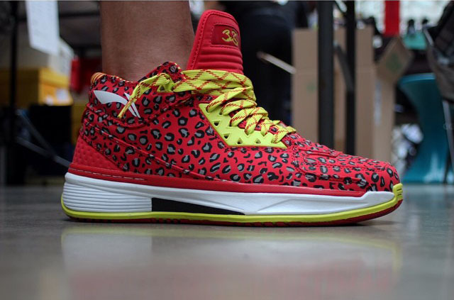 Lil_Yank in the 'Red Leopard' Li-Ning Way of Wade 2