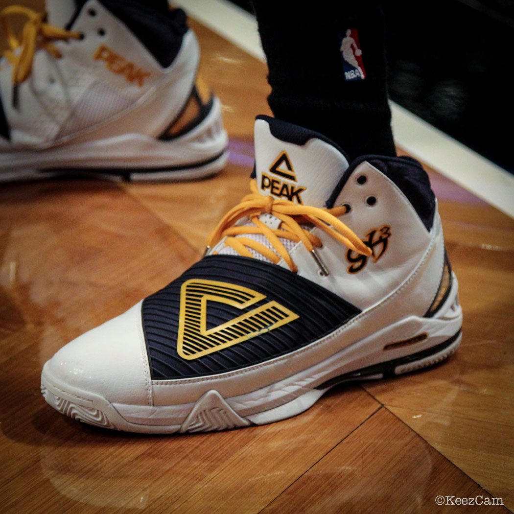 Sole Watch // Up Close At Barclays for Nets vs Pacers - George Hill wearing PEAK Team Attitude PE