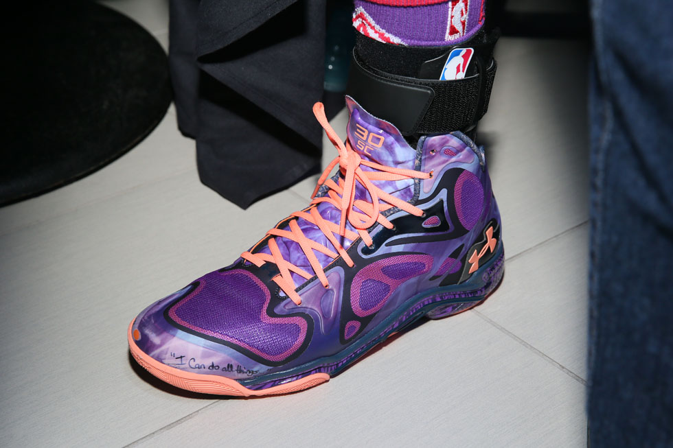 Stephen Curry wearing Under Armour Anatomix Spawn Voodoo All-Star