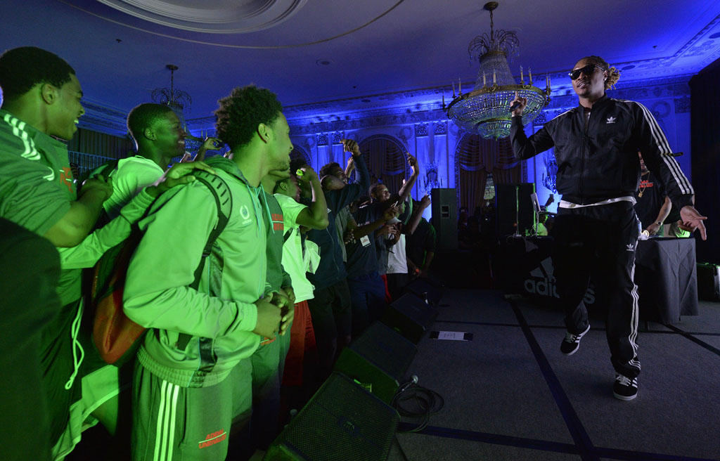 Future Performs for High School Basketball Stars at adidas Unrivaled (1)