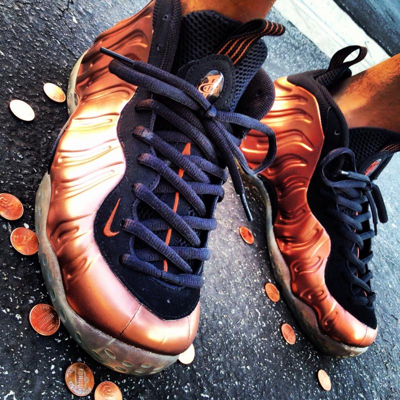 copper foamposite on feet