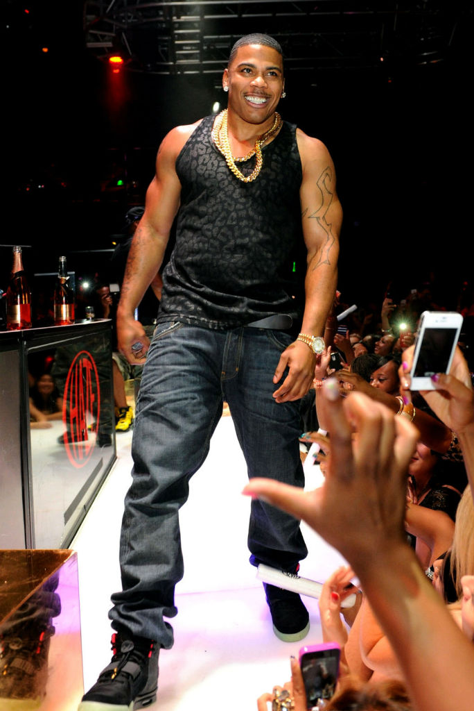 Nelly wearing Nike Air Yeezy 2 II Black Solar Red (4)