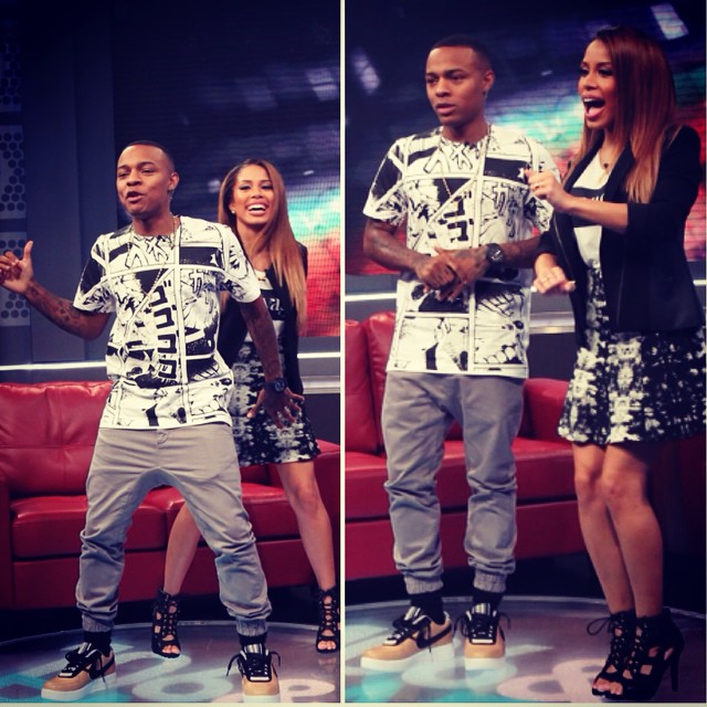 Bow Wow wearing Nike Air Force 1 RT Beige