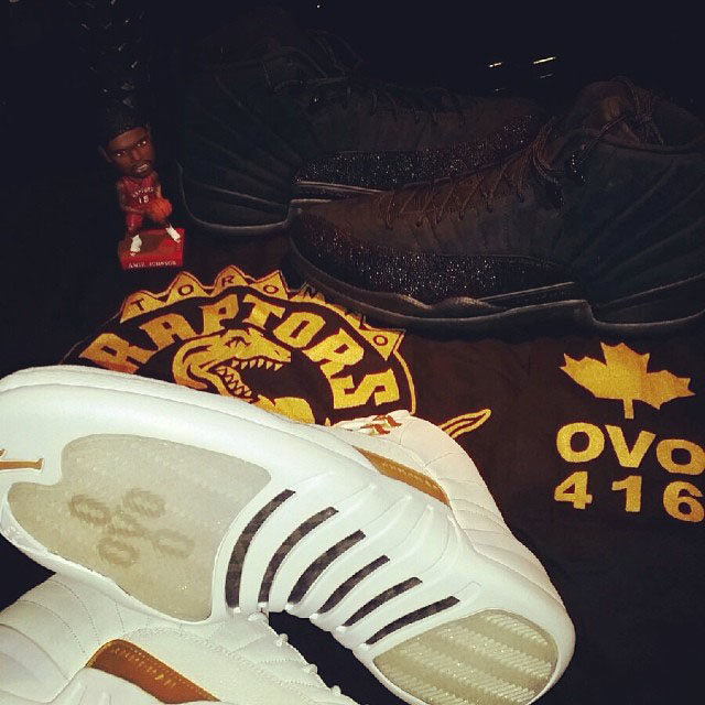 Drake Gives Amir Johnson Air Jordan 12 OVO Pack