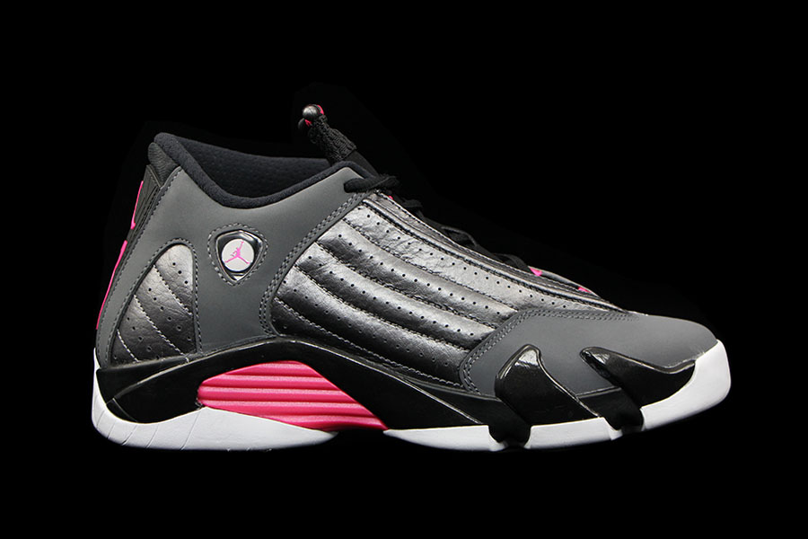 Air Jordan XIV 14 GS Metallic Dark Grey / Hyper Pink Release Date 654969-028