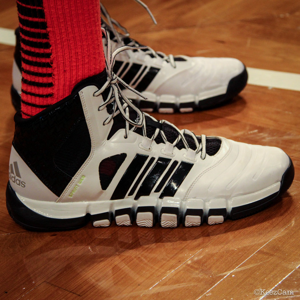 SoleWatch // Up Close At Barclays for Nets vs Nuggets - Danilo Gallinari wearing adidas Crazyghost
