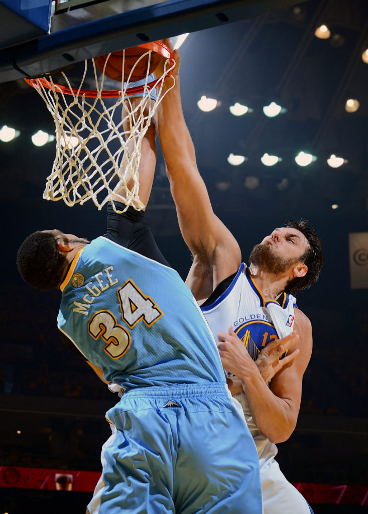 Andrew Bogut Posterizes JaVale McGee in the Nike Hyperfuse 2012 (2)
