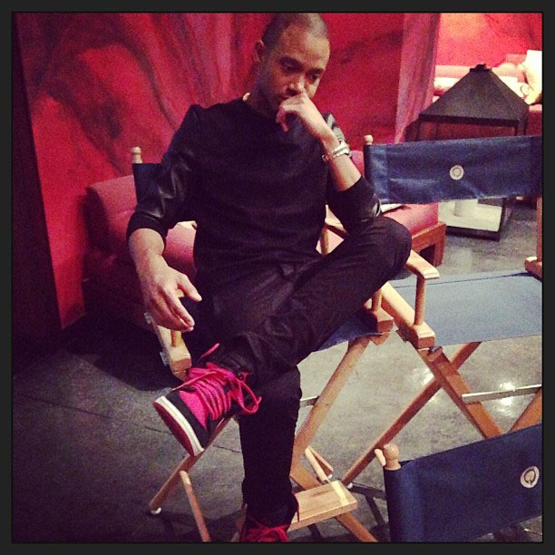 Terrence J wearing Air Jordan 1 KO Black/Red
