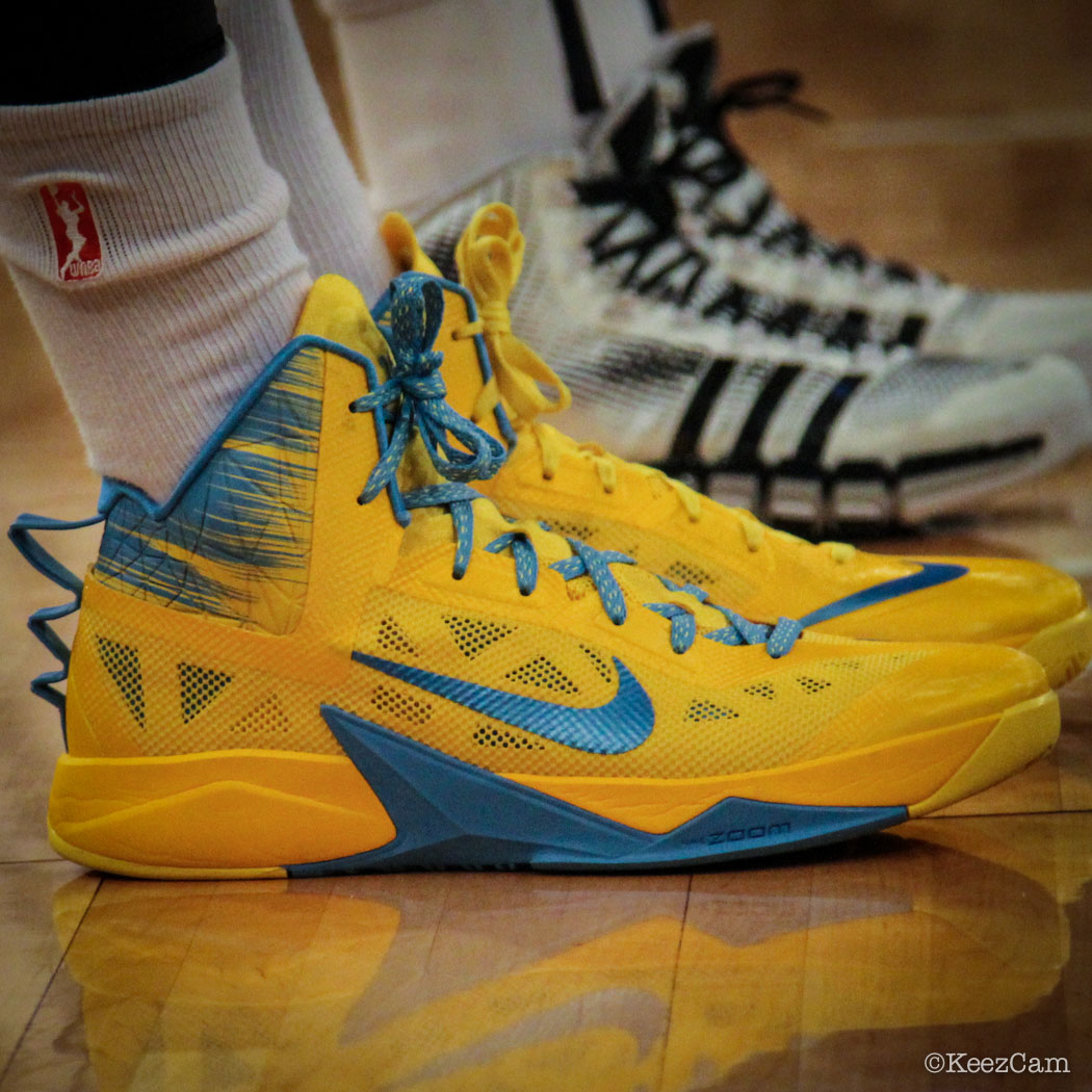 Sylvia Fowles wearing Nike Hyperfuse 2013 Chicago Sky PE