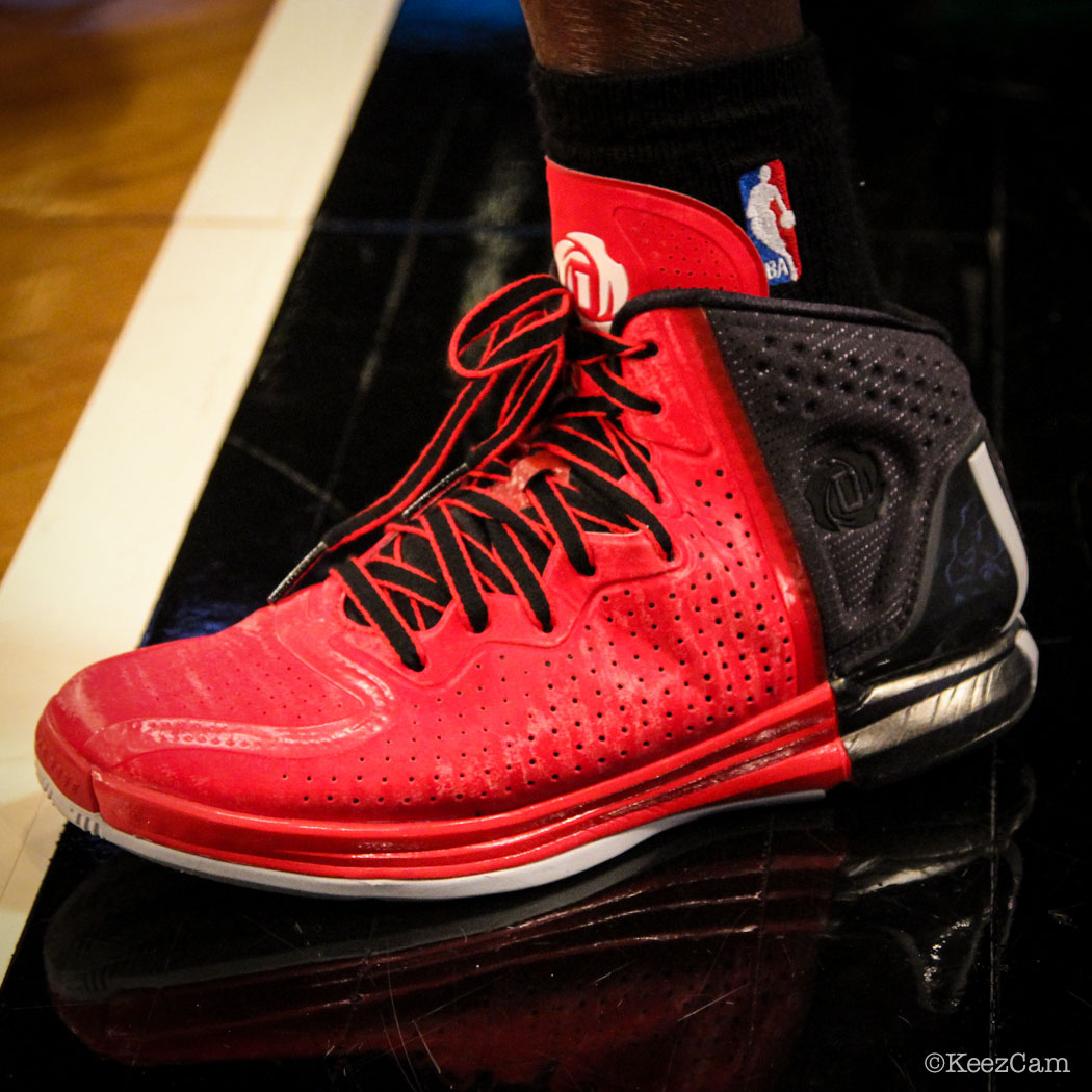 SoleWatch // Up Close At Barclays for Nets vs Clippers - Darren Collison wearing adidas D Rose 4 Brenda