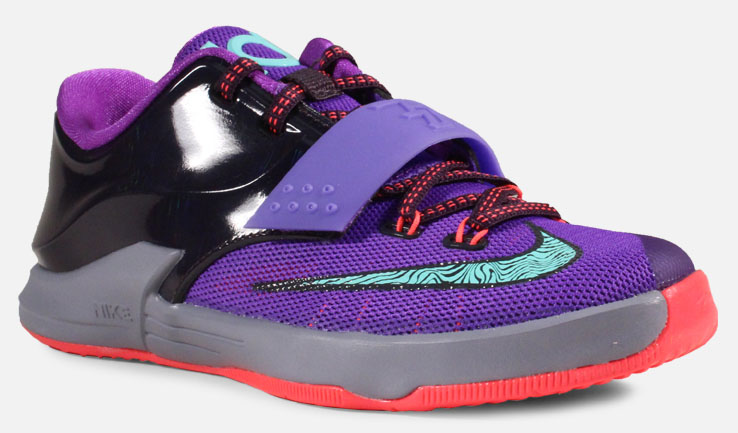 Nike KD VII 7 PS Purple Bleached Turquoise Hyper Grape Magnet Grey (2)