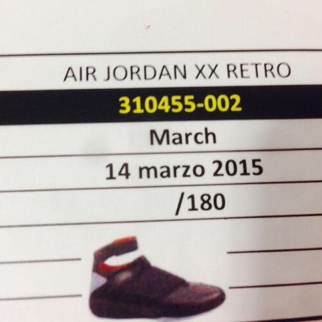 Air Jordan XX 20 Stealth 2015 Retro 310455-002