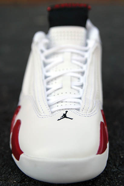 Air Jordan 14 XIV Retro Shoes White Varsiy Red 487471-101 (15)