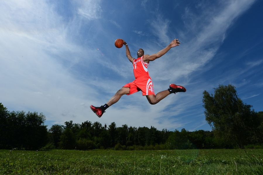 Terrence Jones wearing Nike Air Foamposite One Metallic Red