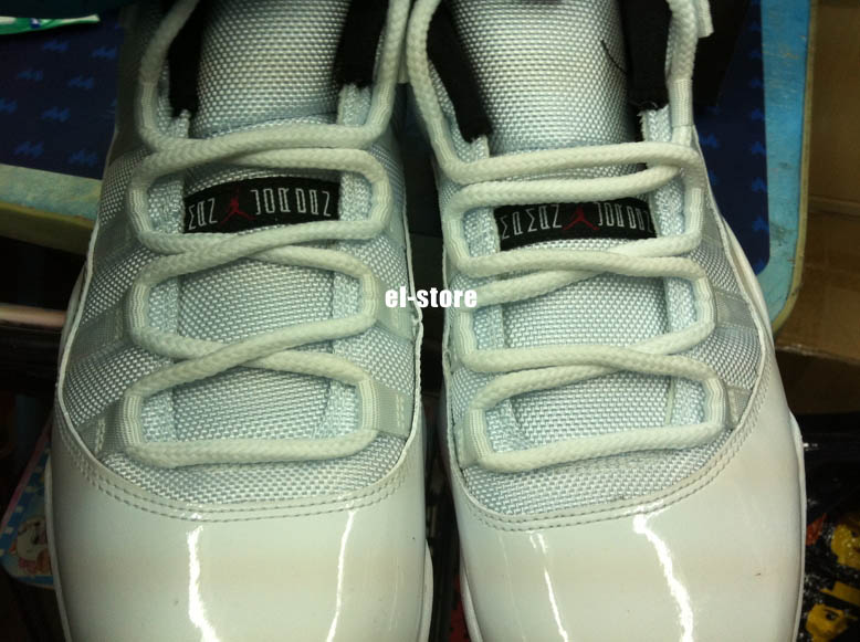 Air Jordan 11 XI Low Shoes White Black Varsity Red 306008-111 (2)