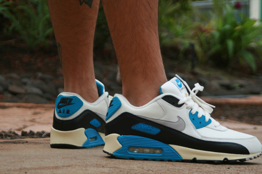 Philthy808 in the 'Laser Blue' Nike Air Max 90 OG