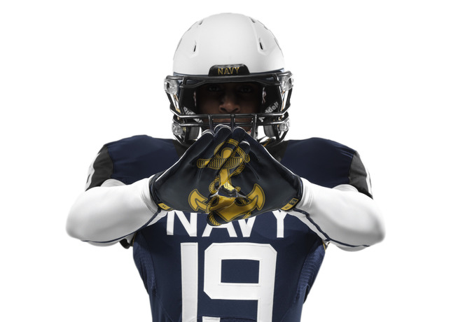 114th Army Navy Game Navy Nike Uniform gloves