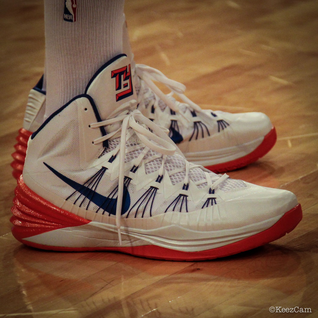 Sole Watch // Up Close At MSG for Knicks vs Grizzlies - Tyson Chandler wearing Nike Hyperdunk 2013