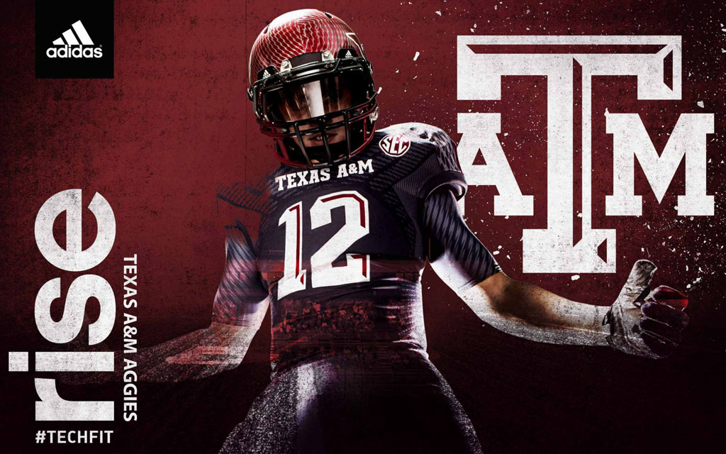 Texas A&M Alternate adidas TECHFIT Football Uniforms (1)