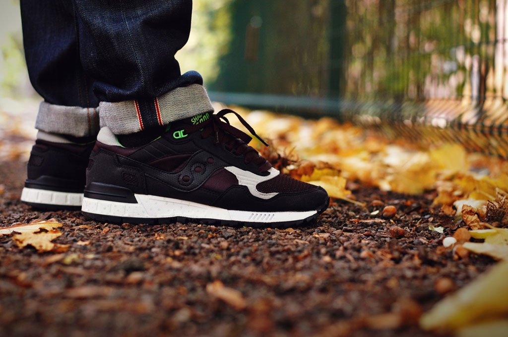 b_represent in the 'Green Lucanid' Solebox x Saucony Shadow 5000