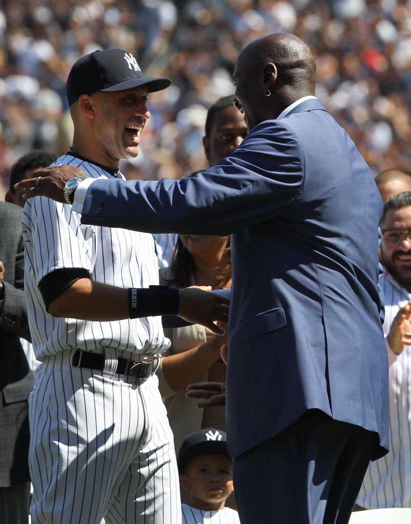 Michael Jordan Celebrates Derek Jeter Day at Yankee Stadium (4)