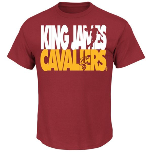 LeBron James King James Cleveland Cavaliers Shirt by Majestic