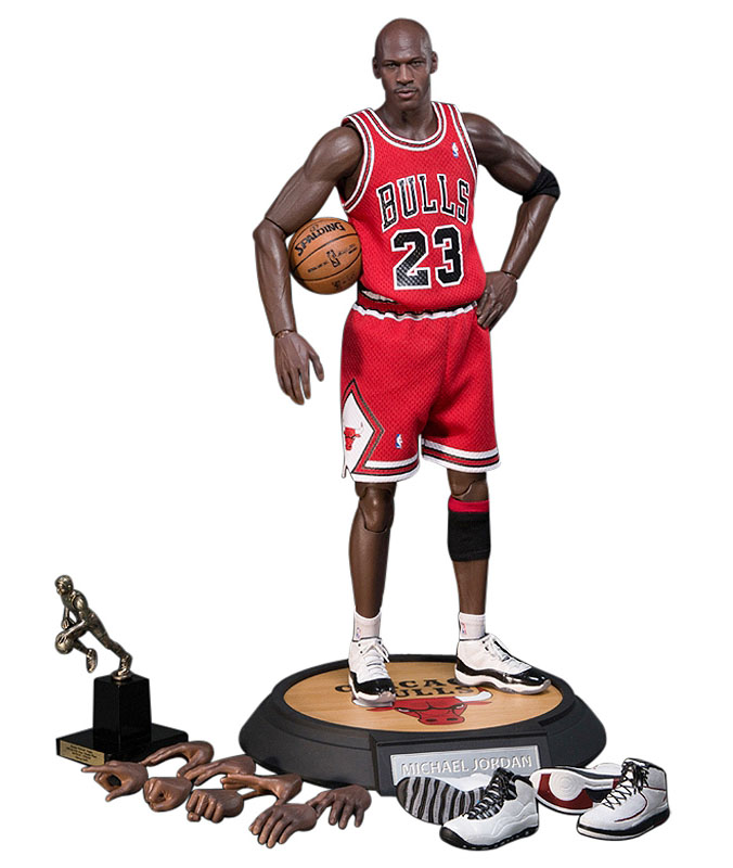 Michael Jordan Action Figure wearing Air Jordans