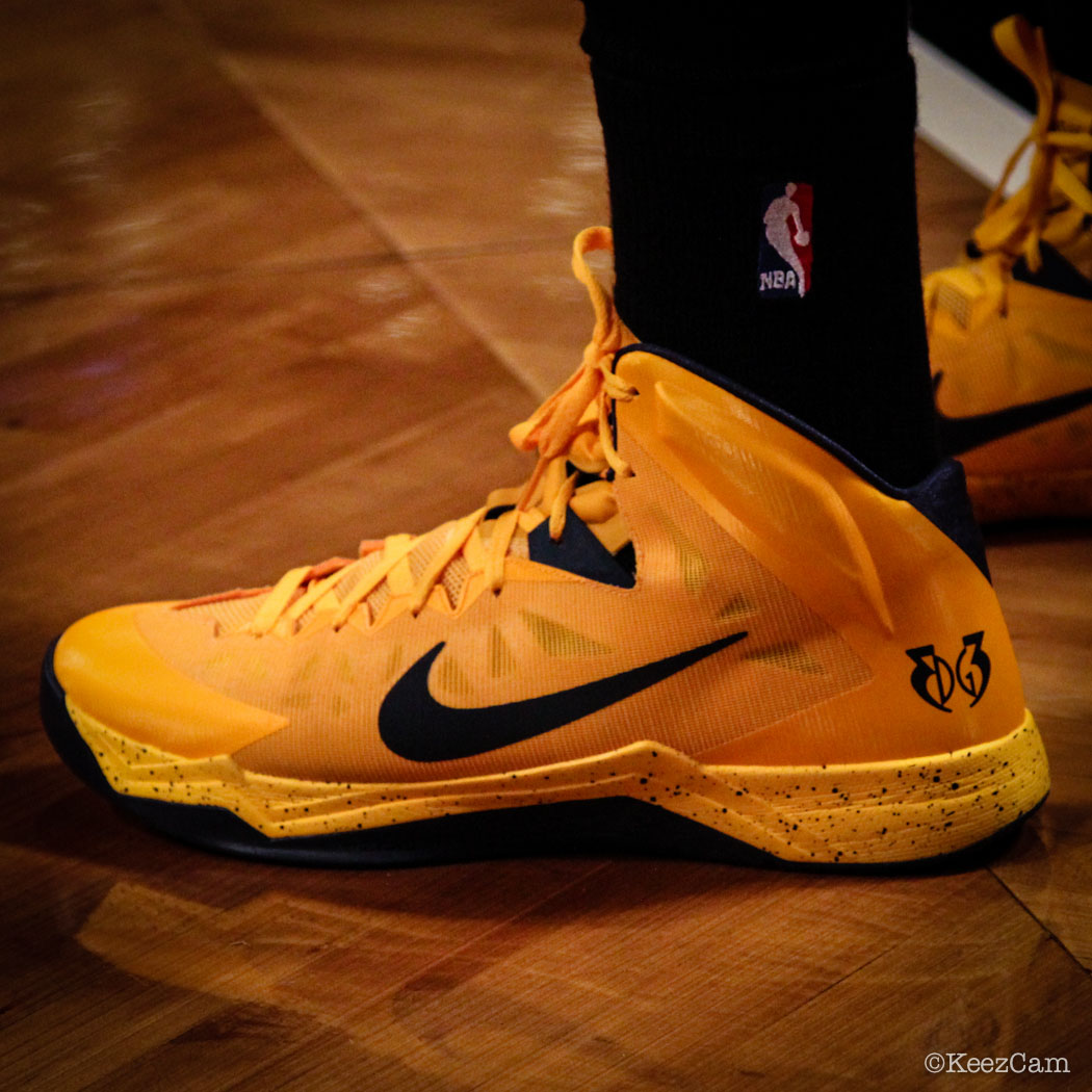 Sole Watch // Up Close At Barclays for Nets vs Pacers - Danny Granger wearing Nike Hyper Quickness PE