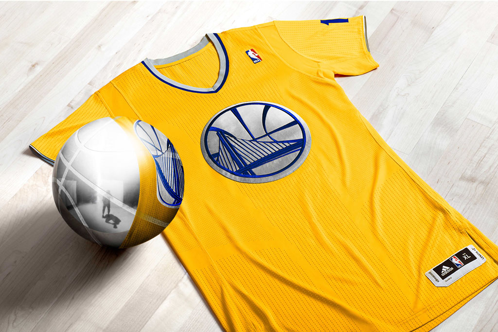 adidas Big Logo NBA Christmas Uniform // Golden State Warriors