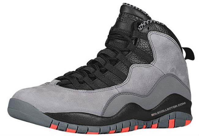 Air Jordan 10 X Retro Cool Grey/Infrared Black Release Date 310805-023 (1)