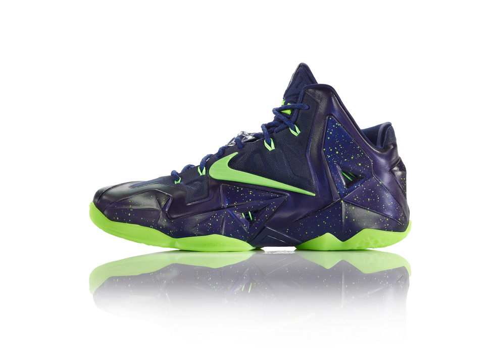Nike LeBron 11 iD Preview purple volt